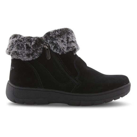 Khombu Shoes - Khombu Black Jessica Ankle Faux Fur Boots Size 10